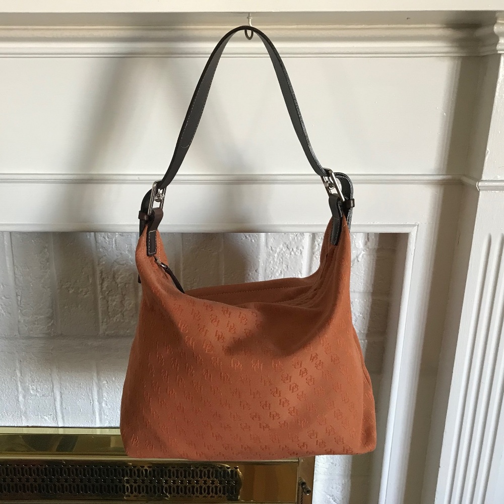 Dooney & Bourke Canvas Signature Hobo Bag